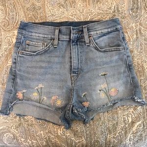 Levi’s cutoff jean shorts